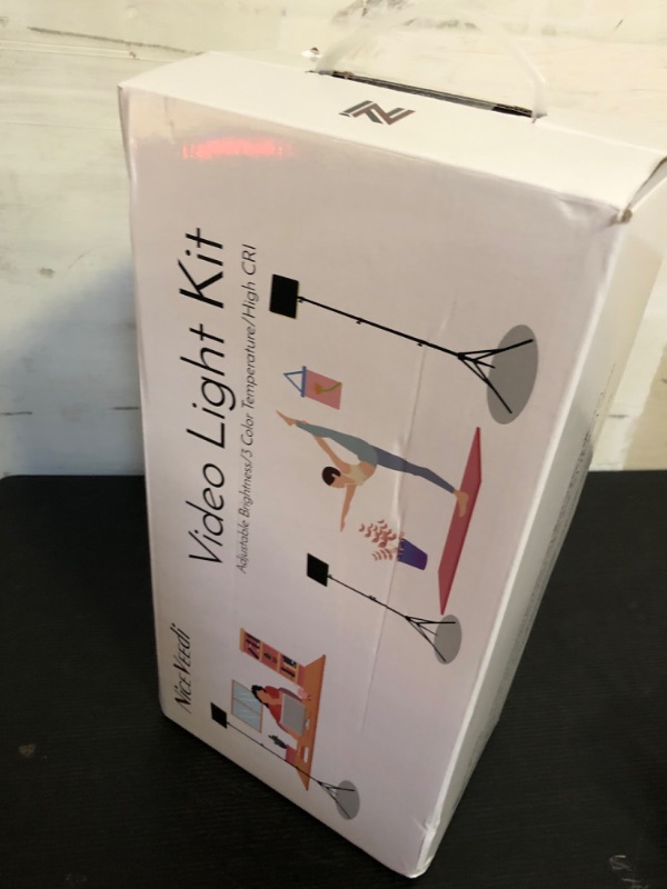 Photo 1 of 2-Pack LED Video Light Kit, NiceVeedi Studio Light, 2800-6500K Dimmable Photography Lighting Kit with Tripod Stand&Phone Holder, 73" Stream Light for Video Recording, Game Streaming, YouTube… 15W-2 Pack