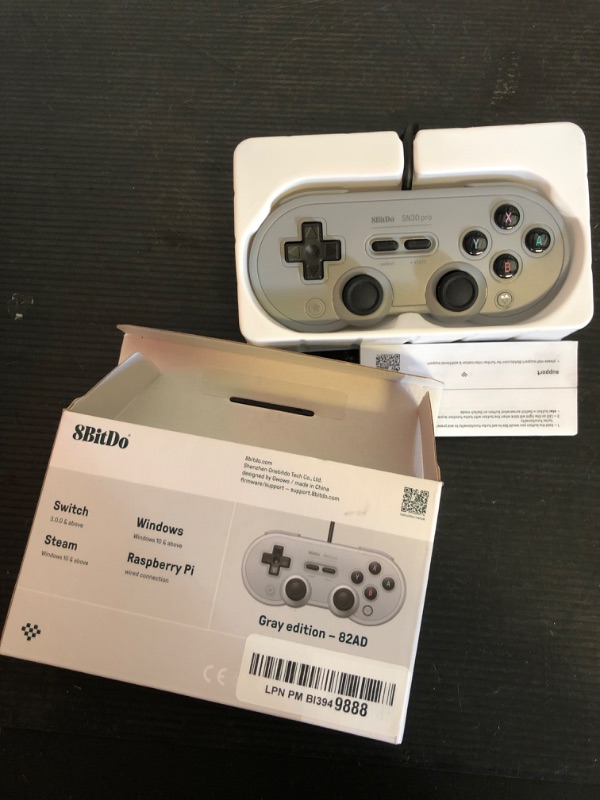 8BitDo SN30 Pro USB Wired Controller Compatible with Switch, Windows ...