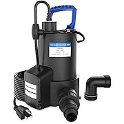 Photo 1 of 1 HP Automatic Submersible Sump Pump, 2800 GPH Water Pump Utility Pump for Pool Draining, High Flow Water Removal, with 10FT ?Power Cord for Flooded Areas