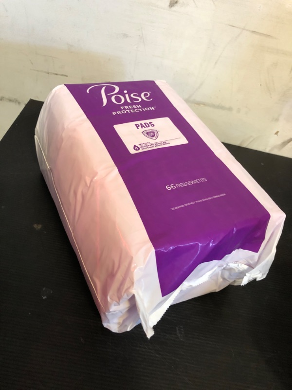 Photo 1 of Poise Incontinence Pads, 4 Drops Moderate Absorbency