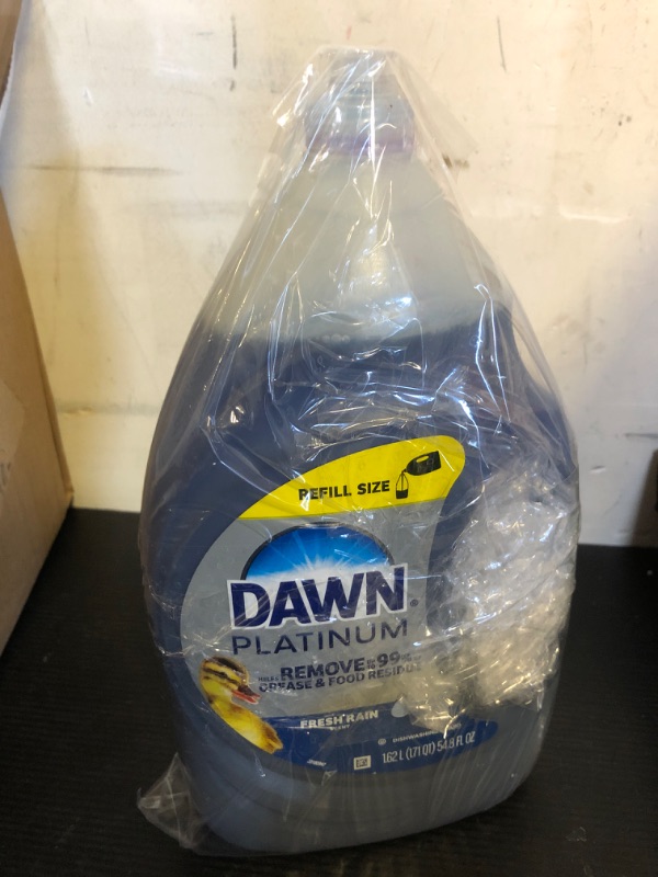 Photo 1 of Dawn Platinum Dish Soap Liquid, Dishwashing Liquid, Dish Detergent Liquid, Dish Liquid, Refreshing Rain Scent, 54.8 fl oz- Dish Soap Bulk