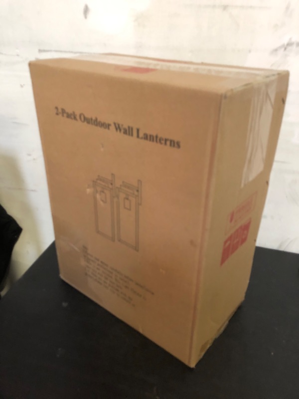 Photo 1 of Large Size Outdoor Wall Light Fixtures, Exterior Lighting Fixtures Porch Sconces Wall Mounted, Waterproof Black Outdoor Wall Lanterns Lamps, Outside Lights for House Patio Front Door Entryway, 2-Pack