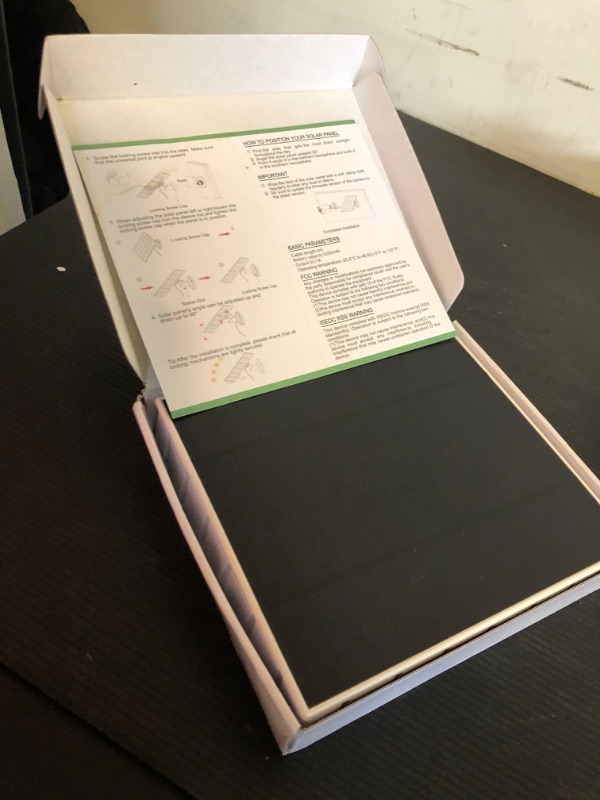 Photo 1 of 6W Solar Panel Compatible with Google Nest Camera Outdoor & Indoor (Battery Version), Solar Power Charger for Google Nest Cam with Indicator Light,13ft Cable IP66 Weatherproof Solar Panel