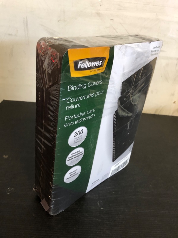 Photo 2 of Fellowes 52115 Linen Texture Binding System Covers