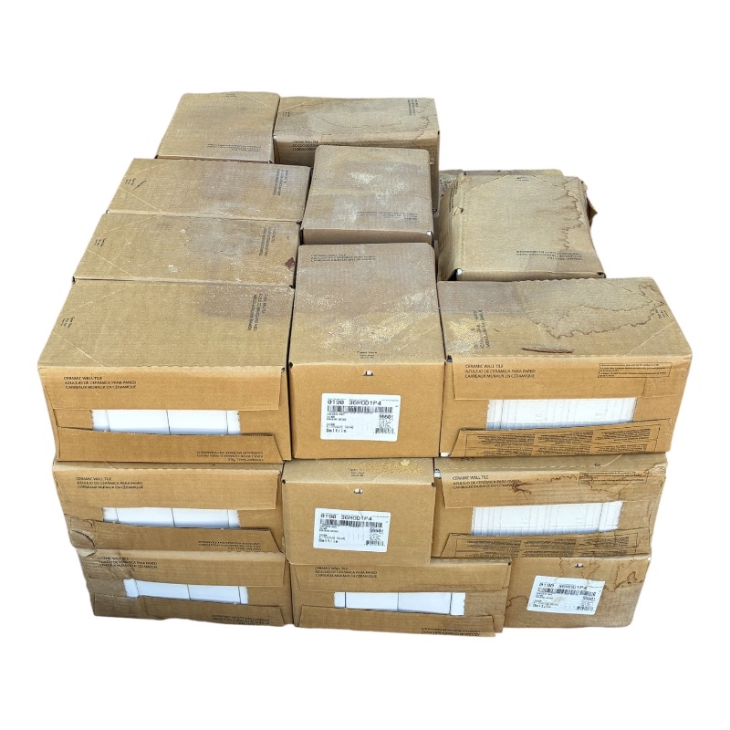 Photo 1 of DALTILE RITTENHOUSE SQUARE ARCTIC WHITE FINISH TILE 3” X 6” (12.5SQFT PER CASE/30 CASES) READ NOTES