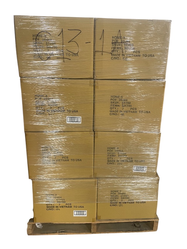 Photo 1 of PALLET OF 32 CASES OF 7 HOME-X HAIR WASHING TRAY SHAMPOO TRAY