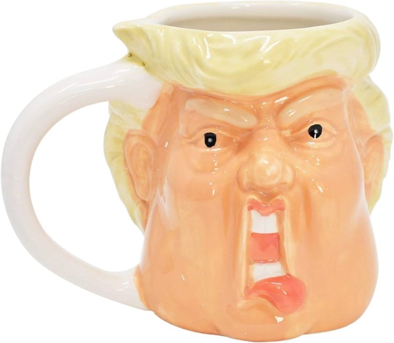 Photo 1 of CASE OF 19 HOME-X DONALD TRUMP MAKE MORNINGS GREAT AGAIN NOVELTY CERAMIC COFFEE TEA CUP MUG