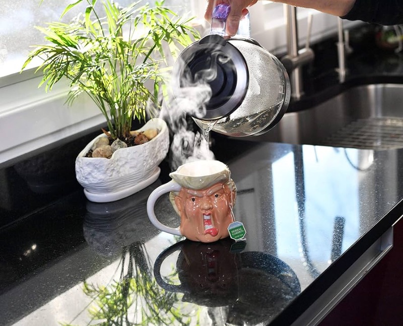 Photo 1 of CASE OF 19 HOME-X DONALD TRUMP MAKE MORNINGS GREAT AGAIN NOVELTY CERAMIC COFFEE TEA CUP MUG