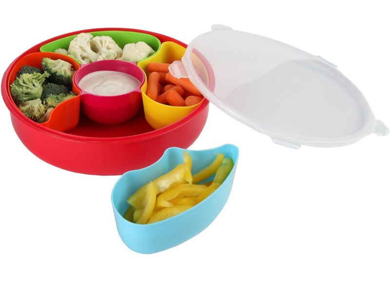 Photo 1 of CASE OF 6 HOME-X SECTIONAL SERVING BOWL WITH COVER 12” DIAMETER