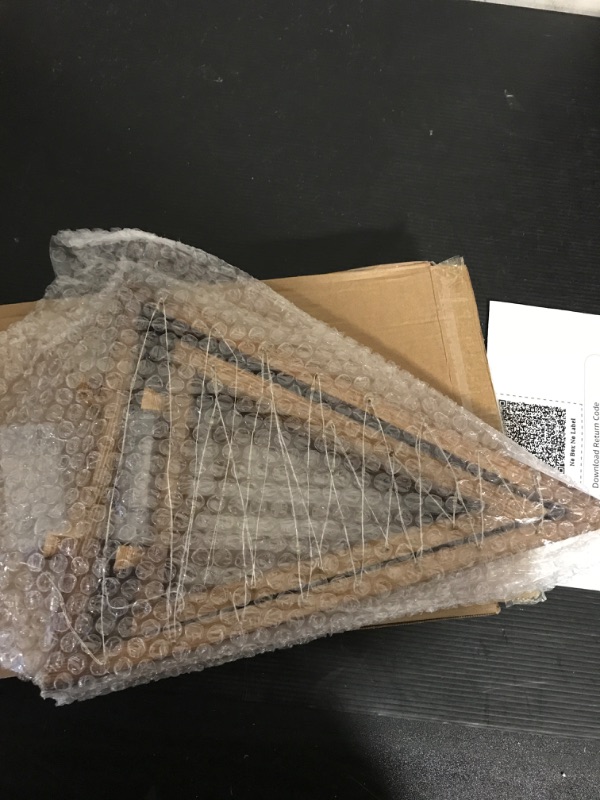 Photo 1 of SOONOW Wood Christmas Tree with Lights, Modern Farmhouse Lighted Tabletop Christmas Tree for Home Table Fireplace Mantle Shelf Decor, Christmas Holiday Decorations Set of 2 (Large 13.3" & Small 9.8")