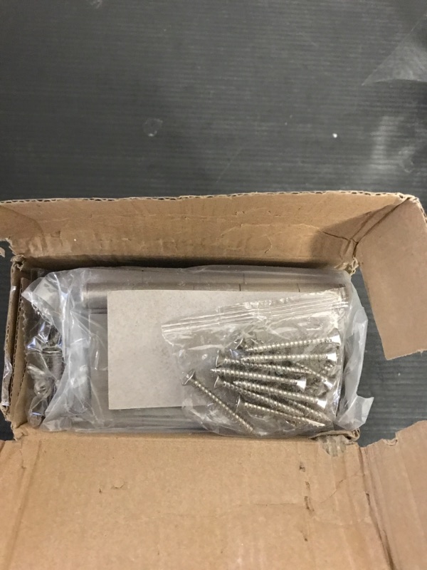 Photo 1 of 12 Pack Door Hinges 4 Inch Interior Door Hinges Satin Nickel Door Hinges 4 Inch Square Rounded 5/8" Radius Corner Hinges for Doors Reversible Full Mortise Combination 4 in Door Hardware