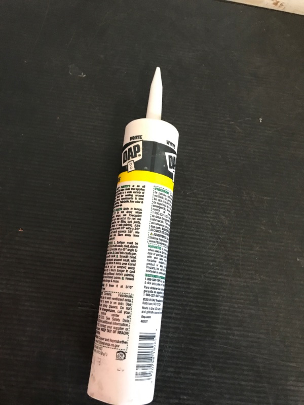 Photo 2 of 10.1 oz Cartridge 18065 Dap Alex Painter's Acrylic Latex Caulk - White