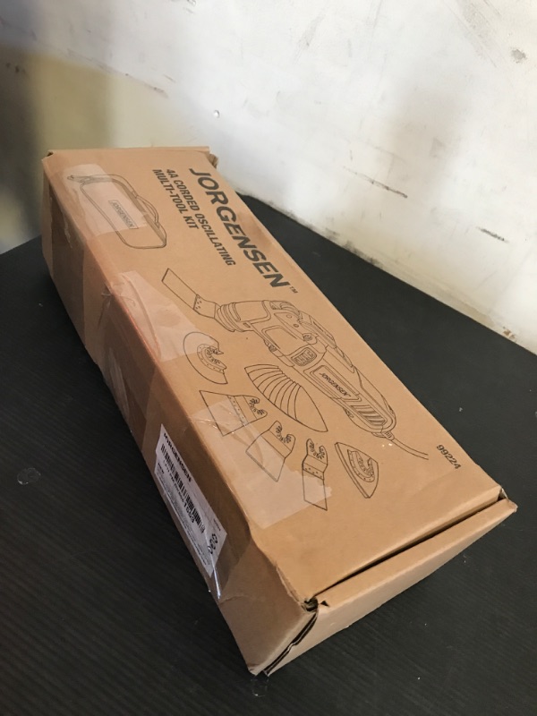 Photo 1 of JORGENSEN Oscillating Tool 5°Oscillation Angle, 4 Amp Oscillating Multi Tools Saw, 7 Variable Speed with 16-piece Electric Multitool Blades & Carrying Bag - 70800