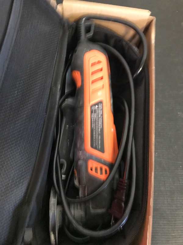 Photo 1 of JORGENSEN Oscillating Tool 5°Oscillation Angle, 4 Amp Oscillating Multi Tools Saw, 7 Variable Speed with 16-piece Electric Multitool Blades & Carrying Bag - 70800