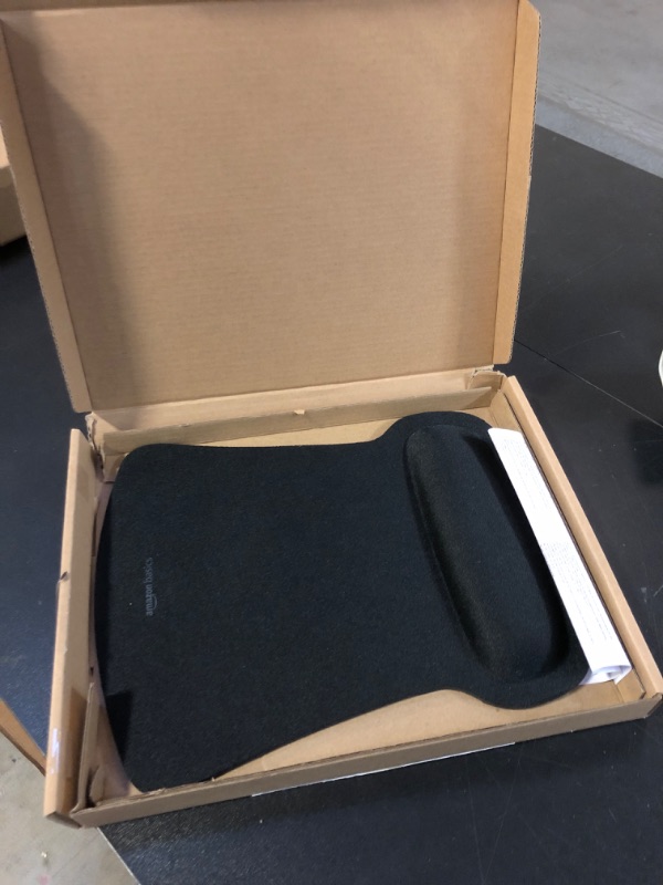 Photo 1 of Amazon Basics Gel Computer Mouse Pad with Wrist Support Rest - Black
