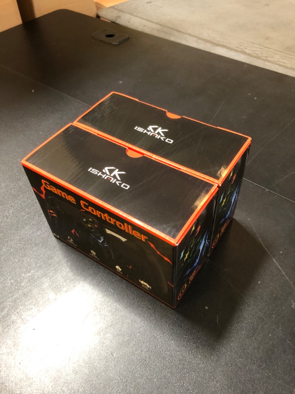 Photo 1 of Wireless Controller for PS4, 2 Pack LED Controller for PS4 with 5 Lights Mode/USB C Charge Cable/Touchpad Turbo/Dual Motors/6-Axis Gyro/3.5mm Audio Jack, Bats-Shape Light Design Control for PS4/PS3