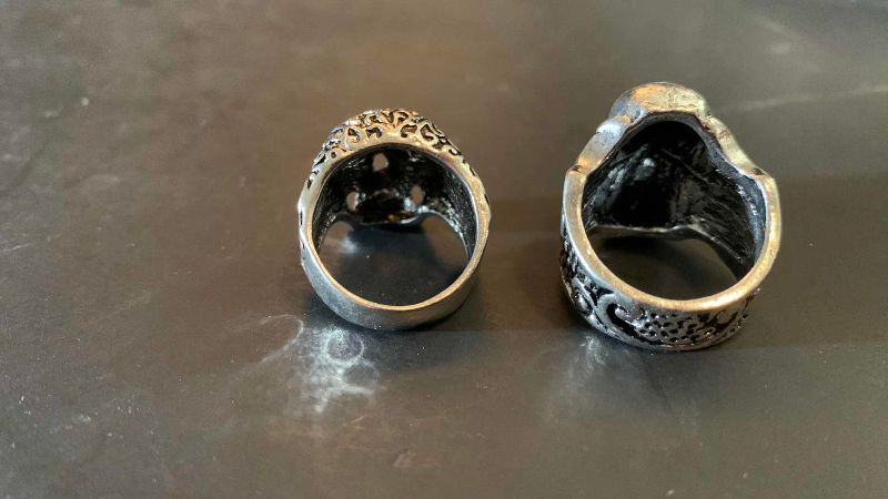 Photo 1 of 2-MENS RINGS SIZE 9