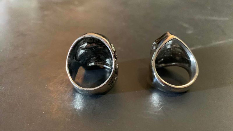 Photo 1 of 2-MENS RINGS SIZE 9