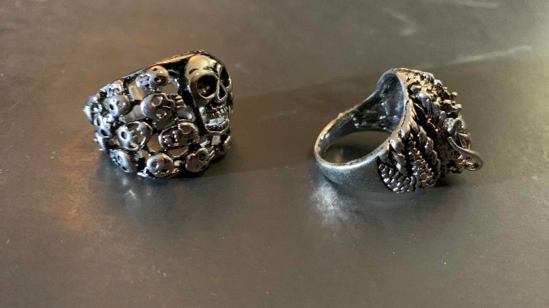 Photo 1 of 2-MENS RINGS SIZE 8