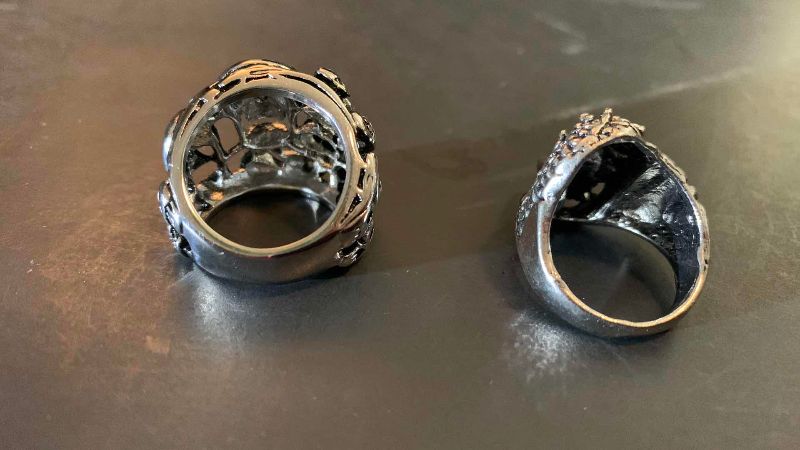 Photo 1 of 2-MENS RINGS SIZE 8