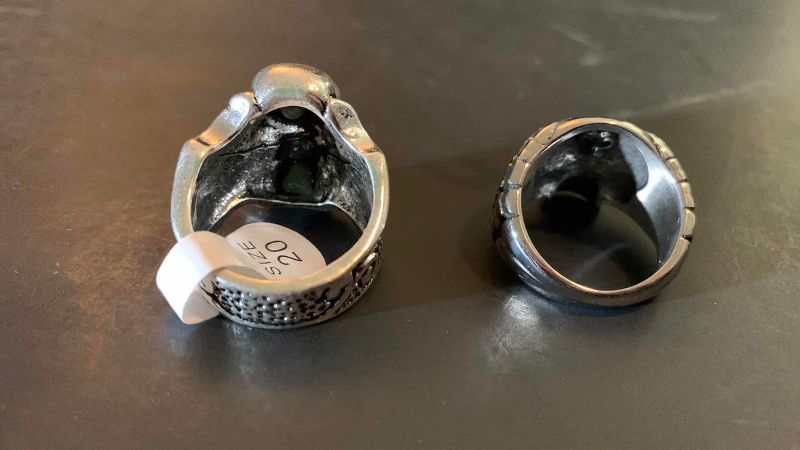 Photo 1 of 2-MENS RINGS SIZE 10