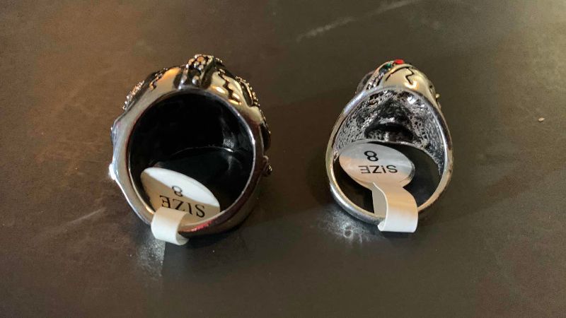 Photo 1 of 2-MENS RINGS SIZE 8