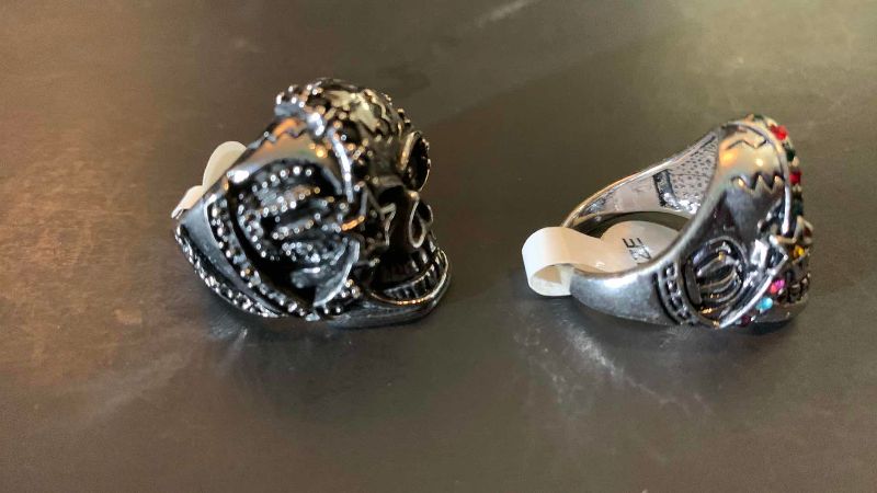 Photo 1 of 2-MENS RINGS SIZE 8
