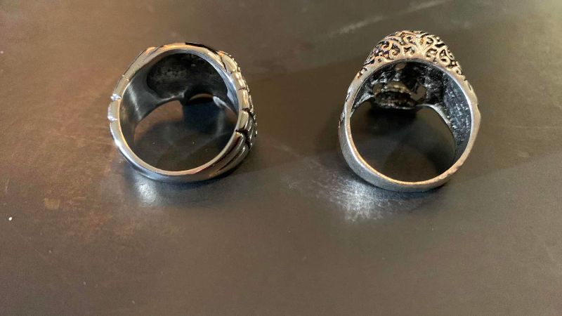 Photo 1 of 2-MENS RINGS SIZE 10