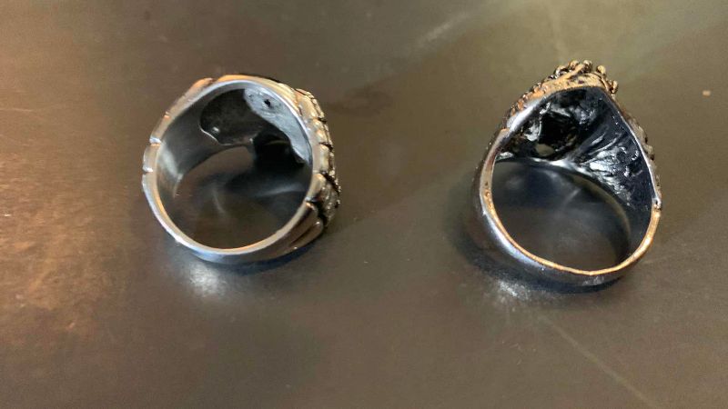 Photo 1 of 2-MENS RINGS SIZE 10