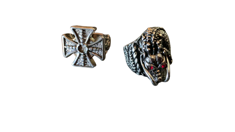 Photo 1 of 2-MENS RINGS SIZE 8