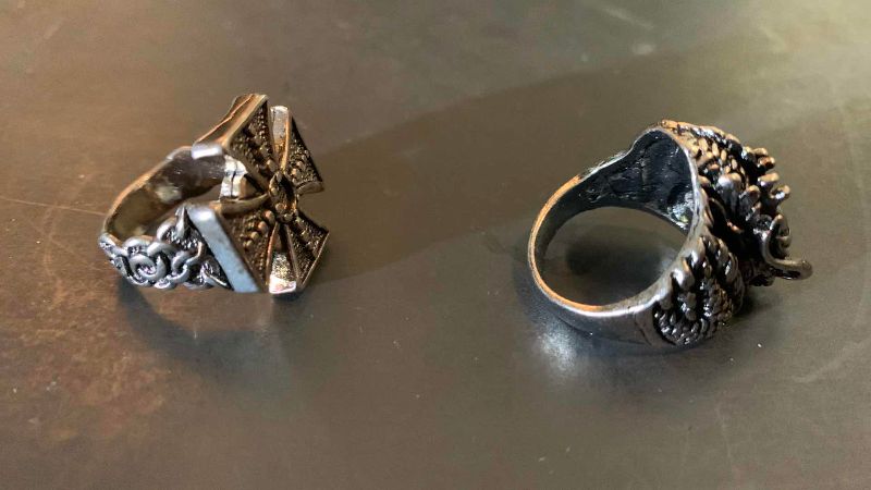 Photo 1 of 2-MENS RINGS SIZE 8