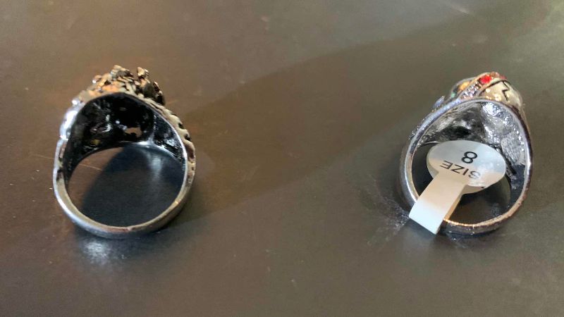 Photo 1 of 2-MENS RINGS SIZE 8