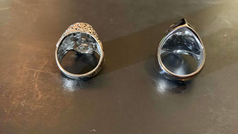 Photo 1 of 2-MENS RINGS SIZE 9