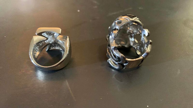 Photo 1 of 2-MENS RINGS SIZE 9