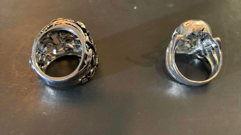Photo 1 of 2-MENS RINGS SIZE 8
