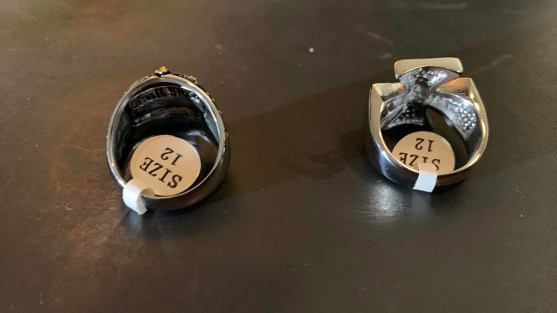 Photo 1 of 2-MENS RINGS SIZE 12