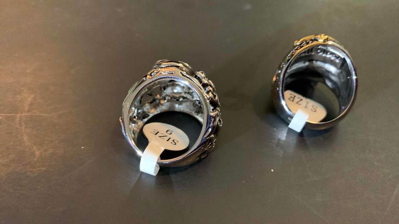 Photo 1 of 2-MENS RINGS SIZE 9
