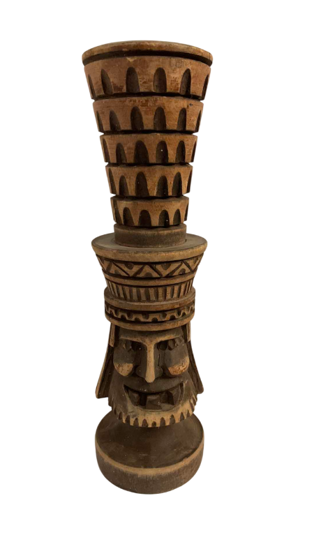 Photo 1 of ANTIQUE AFRICAN TRIBAL WOODEN HAND MADE CARVING 10” TALL