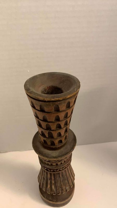 Photo 1 of ANTIQUE AFRICAN TRIBAL WOODEN HAND MADE CARVING 10” TALL