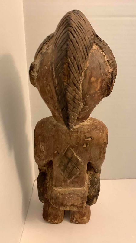 Photo 1 of ANTIQUE AFRICAN TRIBAL WOODEN HAND MADE CARVING 13”