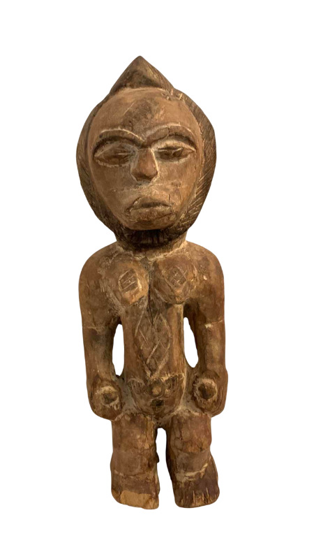 Photo 1 of ANTIQUE AFRICAN TRIBAL WOODEN HAND MADE CARVING 13”