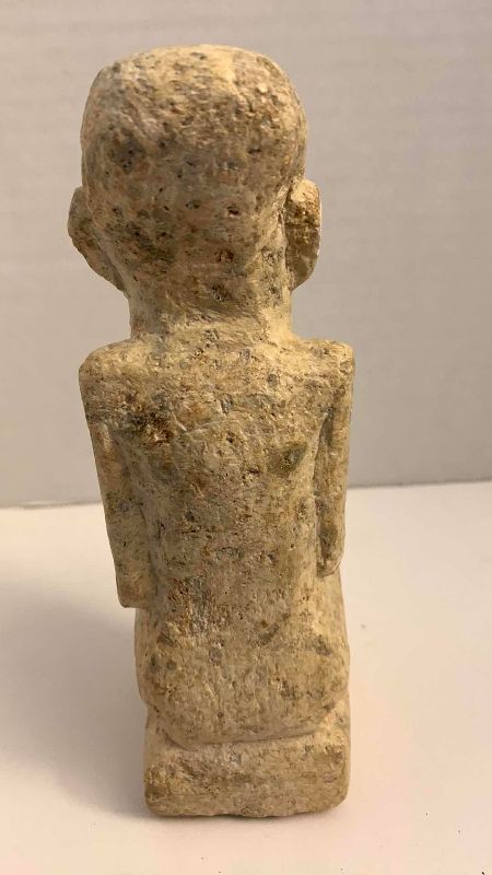 Photo 1 of ANTIQUE STONE AFRICAN TRIBAL FIGURE 6” TALL