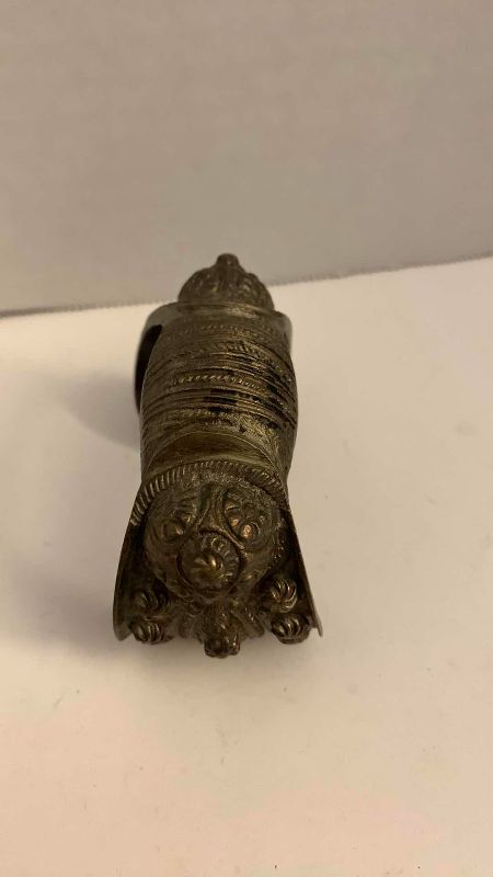 Photo 1 of ANTIQUE PERSIAN BRASS CUFF BRACELET