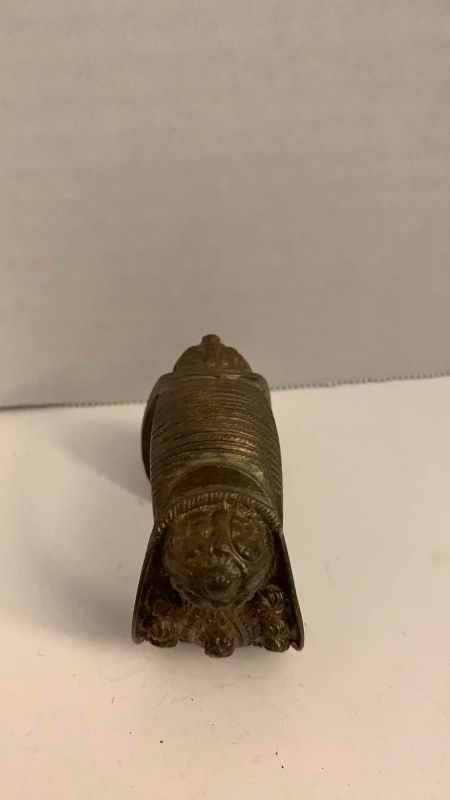 Photo 1 of ANTIQUE PERSIAN BRASS CUFF BRACELET