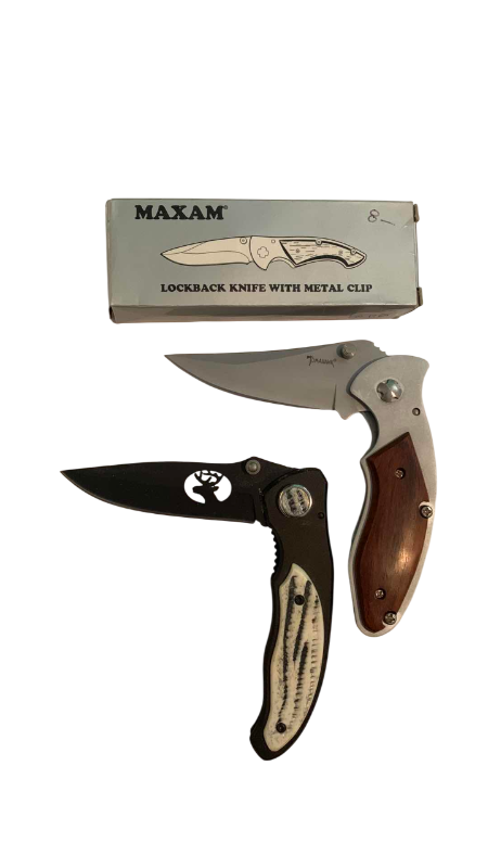 Photo 1 of MAXAM LOCKBACK AND DEER INSPIRED KNIVES