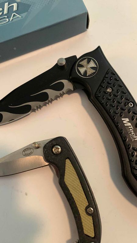 Photo 1 of MTECH BIKER AND FROST CUTLERY KNIVES