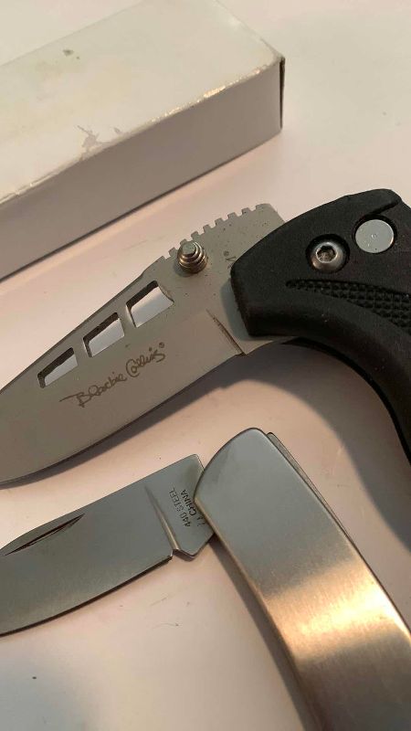Photo 1 of BLACKIE COLLINS AND STAINLESS KNIVES