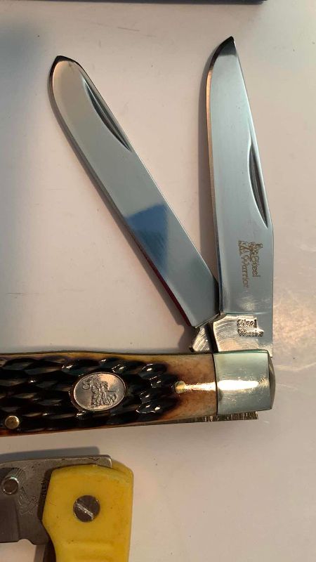 Photo 1 of STEEL WARRIOR TRAPPER AND FROST CUTLERY KNIVES