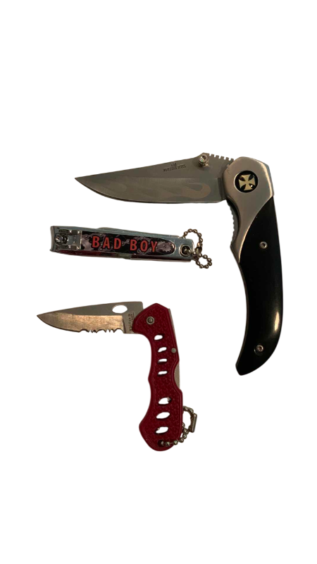 Photo 1 of FLAMING CHOPPER, FROST CUTLERY AND BAD BOY NAIL CLIPPER
