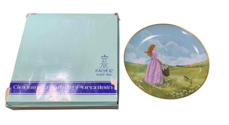 Photo 1 of KAISER PORCELAIN PLATE “A TIME FOR DREAMING” NUMBERED 3768/5000